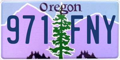 OR license plate 971FNY