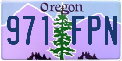 OR license plate 971FPN