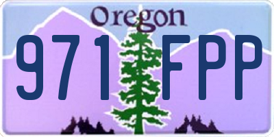 OR license plate 971FPP