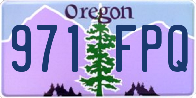 OR license plate 971FPQ