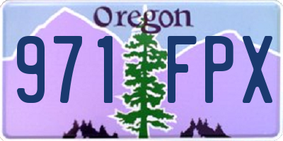 OR license plate 971FPX