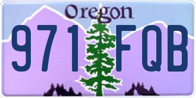 OR license plate 971FQB
