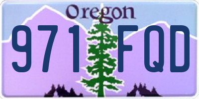 OR license plate 971FQD
