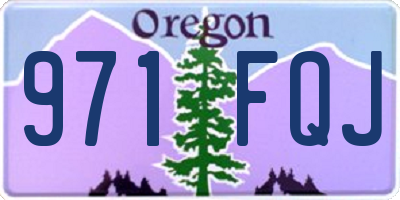 OR license plate 971FQJ