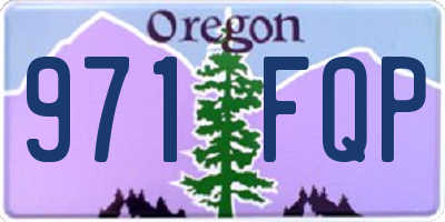 OR license plate 971FQP