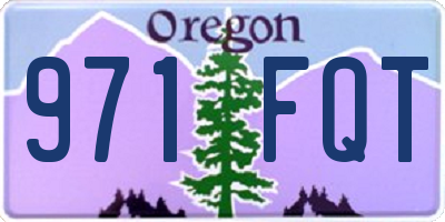 OR license plate 971FQT