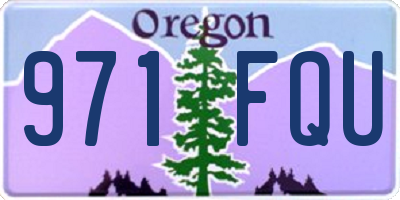 OR license plate 971FQU