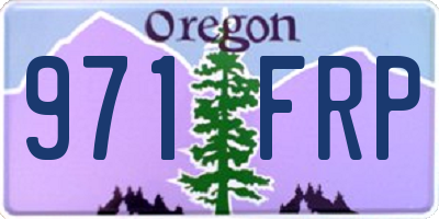 OR license plate 971FRP