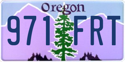 OR license plate 971FRT