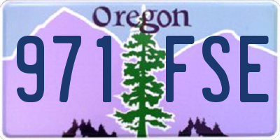 OR license plate 971FSE