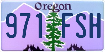 OR license plate 971FSH