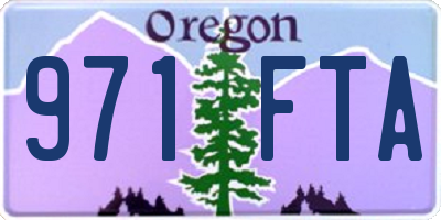 OR license plate 971FTA