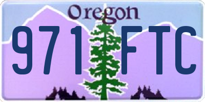 OR license plate 971FTC