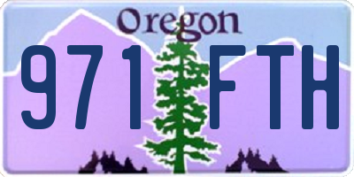 OR license plate 971FTH