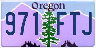 OR license plate 971FTJ