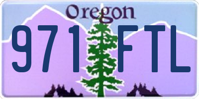 OR license plate 971FTL