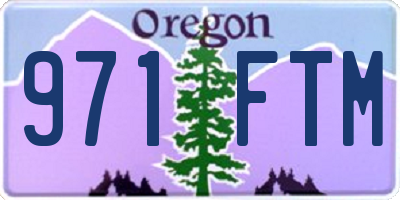 OR license plate 971FTM