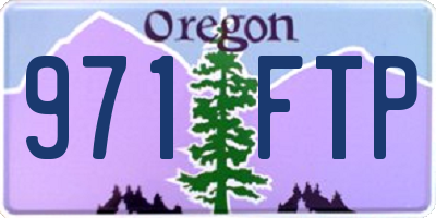 OR license plate 971FTP