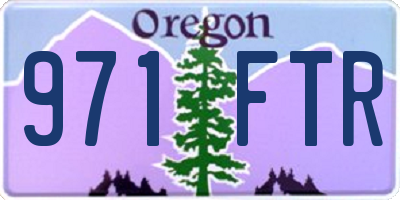 OR license plate 971FTR