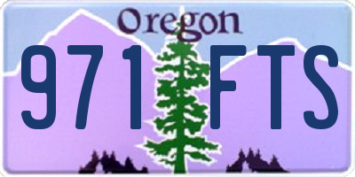 OR license plate 971FTS