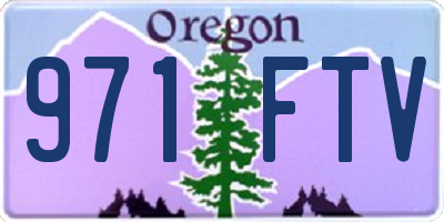 OR license plate 971FTV