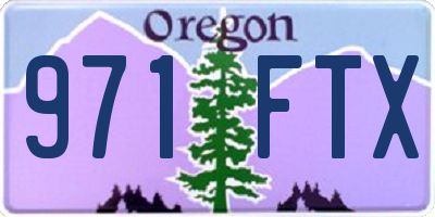 OR license plate 971FTX