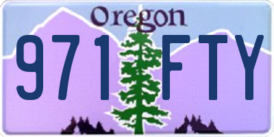 OR license plate 971FTY