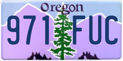 OR license plate 971FUC