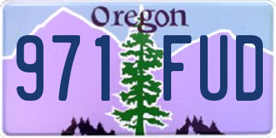 OR license plate 971FUD