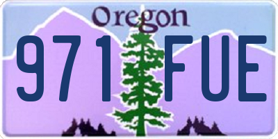 OR license plate 971FUE