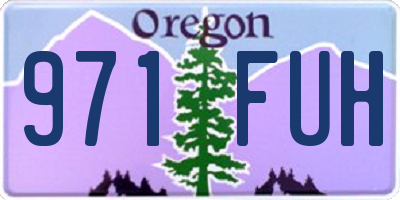 OR license plate 971FUH