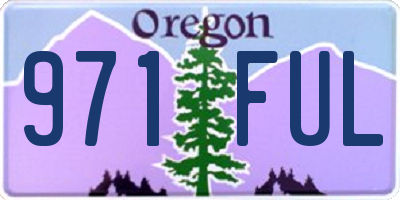 OR license plate 971FUL