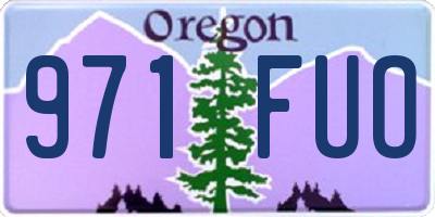 OR license plate 971FUO