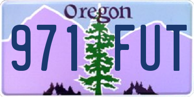 OR license plate 971FUT