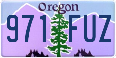 OR license plate 971FUZ