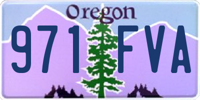 OR license plate 971FVA