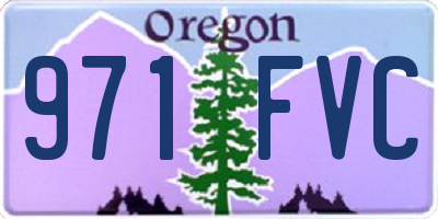 OR license plate 971FVC