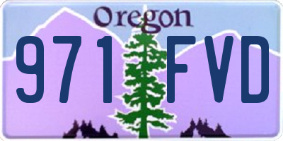 OR license plate 971FVD
