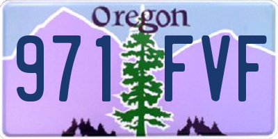 OR license plate 971FVF