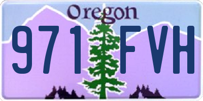 OR license plate 971FVH