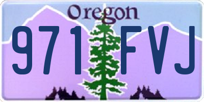 OR license plate 971FVJ