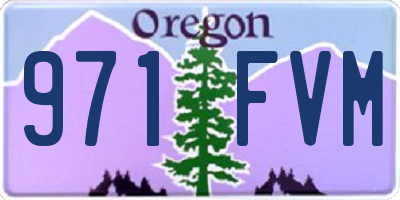 OR license plate 971FVM