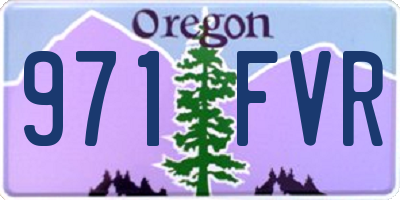 OR license plate 971FVR