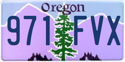 OR license plate 971FVX