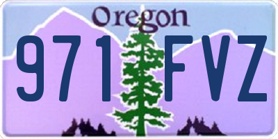 OR license plate 971FVZ