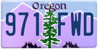 OR license plate 971FWD