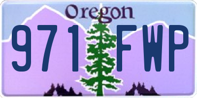 OR license plate 971FWP