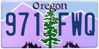 OR license plate 971FWQ