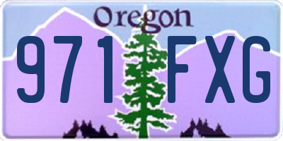 OR license plate 971FXG