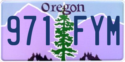 OR license plate 971FYM